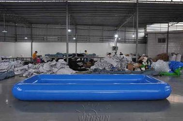 Китай Прямоугольный большой раздувной бассейн, бассейн ПВК 0.9мм воздухонепроницаемый раздувной завод