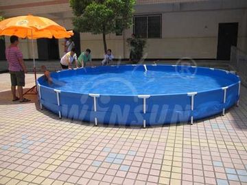 Крупноразмерная обрамленная округлая форма бассейна с 6 метрами диаметра