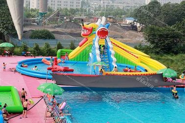 Китай стиль дракона и акулы парка атракционов воды детей ПВК 0.9мм раздувной завод