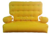 Дружелюбное желтой софы кресла цвета раздувной экологическое для мероприятий на свежем воздухе поставщик